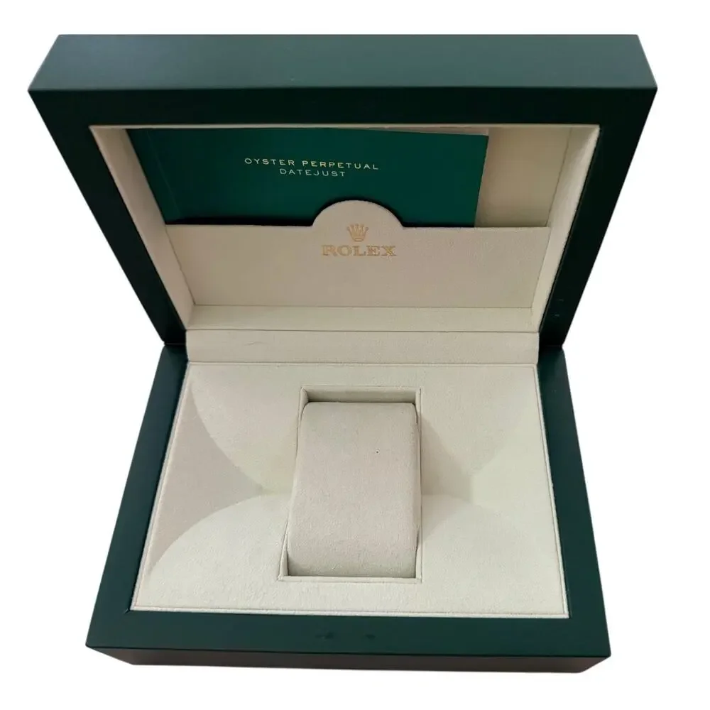 Rolex Green Wave Presentation Watch Box Storage Case